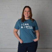 Blue unisex I can & I will t-shirt