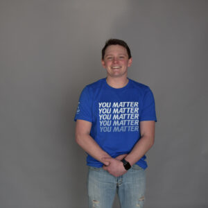 Short sleeve "You Matter" shirt in blue